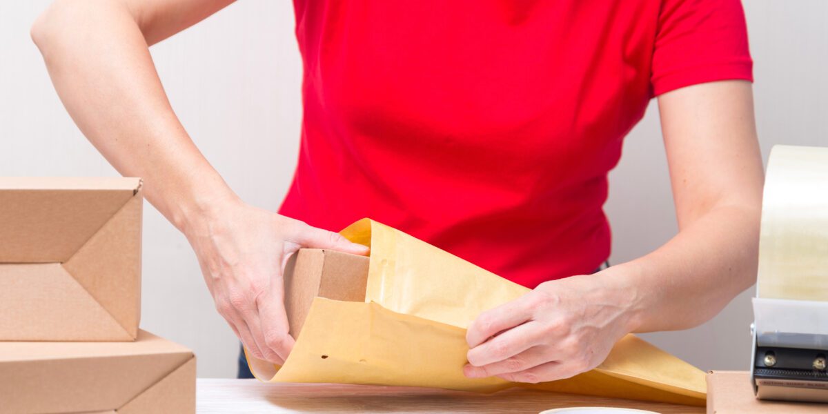 Webshopbags papier verzendenvelop Oerlemans Plastics