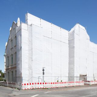 steigerfolie gebouw bouw Plasthill