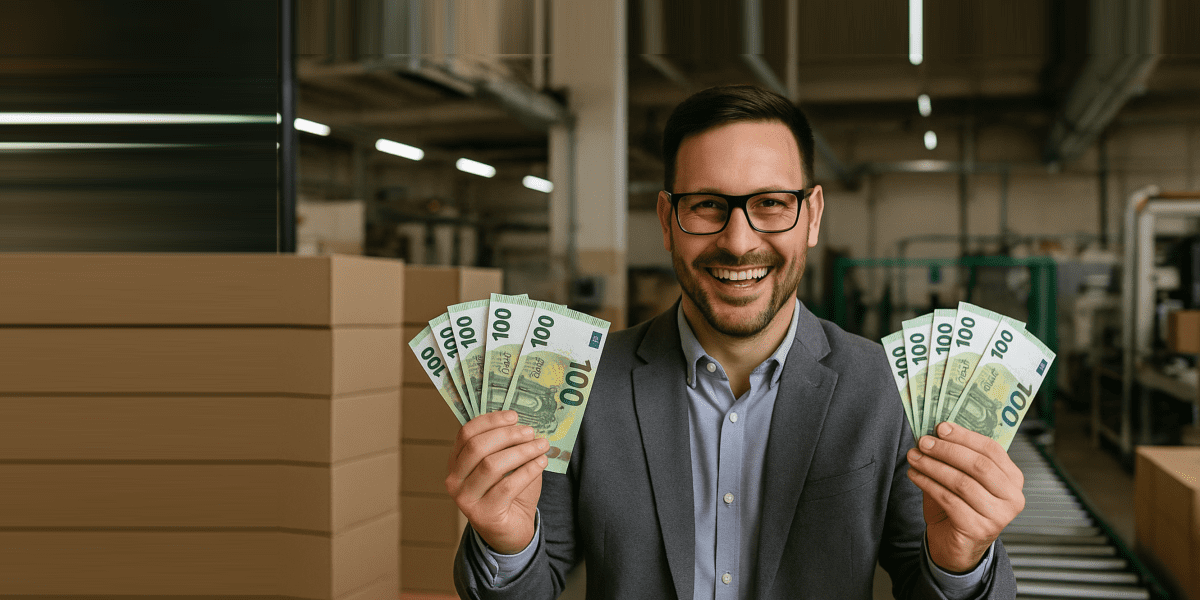 Korting ondernemers afvalbeheerbijdrage Verpact AI geld (voorblad website)