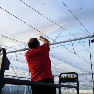 AC-folie rijgen in plaats van nieten